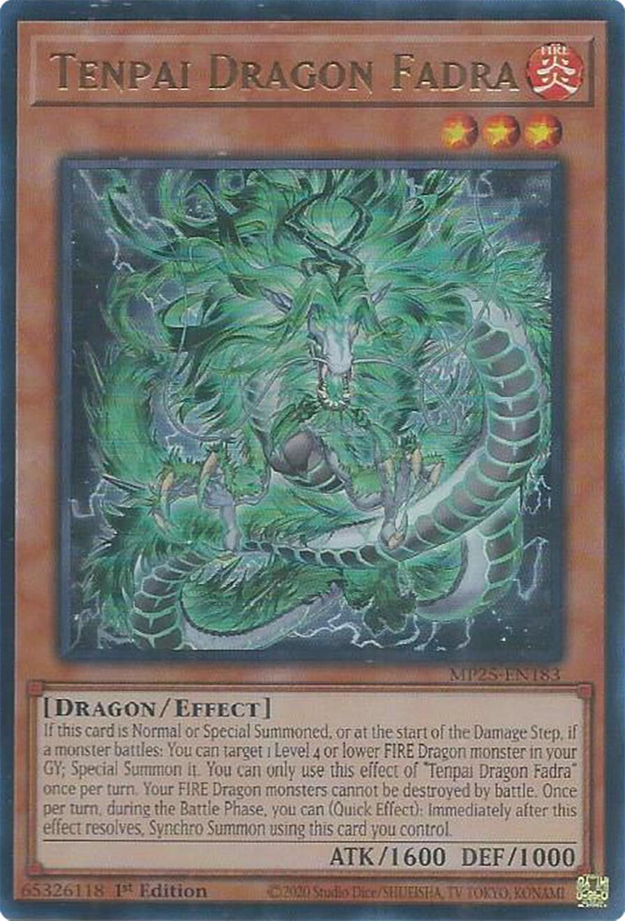 Yu-Gi-Oh! TCG Tenpai Dragon Fadra MP25-EN183 (1st Edition)
