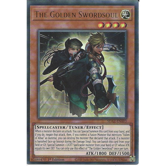 Yu-Gi-Oh! TCG The Golden Swordsoul SDAZ-EN003 (1st Edition)