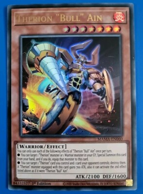 Yu-Gi-Oh! TCG Therion "Bull" Ain MAMA-EN060 (1st Edition)