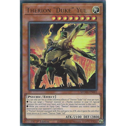 Yu-Gi-Oh! TCG Therion "Duke" Yul MAMA-EN061 (1st Edition)