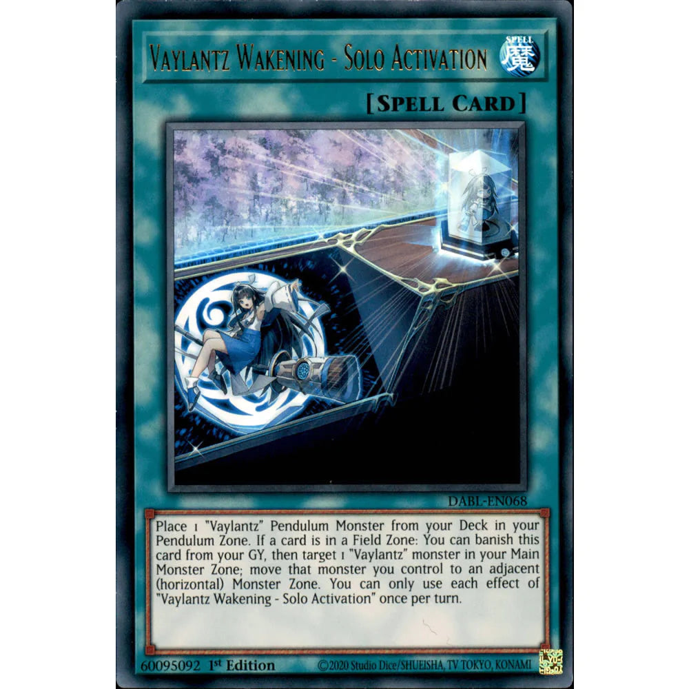 Yu-Gi-Oh! TCG Vaylantz Wakening - Solo Activation DABL-EN068 (1st Edition)