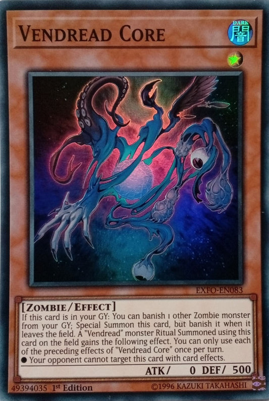 Yu-Gi-Oh! TCG Vendread Core EXFO-EN083 (1st Edition)
