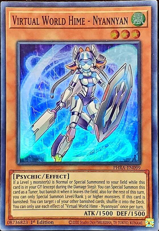 Yu-Gi-Oh! TCG Virtual World Hime - Nyannyan PHRA-EN099 (1st Edition)