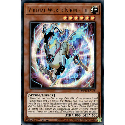 Yu-Gi-Oh! TCG Virtual World Kirin - Lili MP21-EN176 (1st Edition)