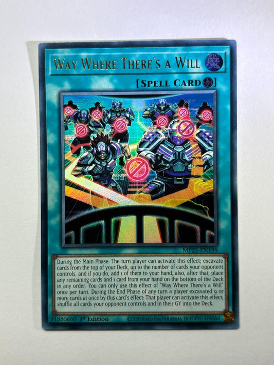 Yu-Gi-Oh! TCG Way Where There's a Will MP25-EN199 (1st Edition)