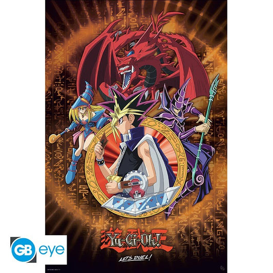 Yugi, Slifer and the Dark Magicians Yu-Gi-Oh! Poster