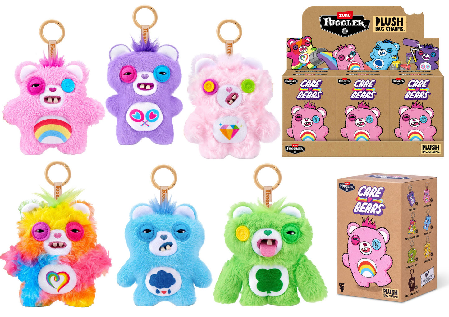 Fuggler Care Bears Keyrings 5" S1