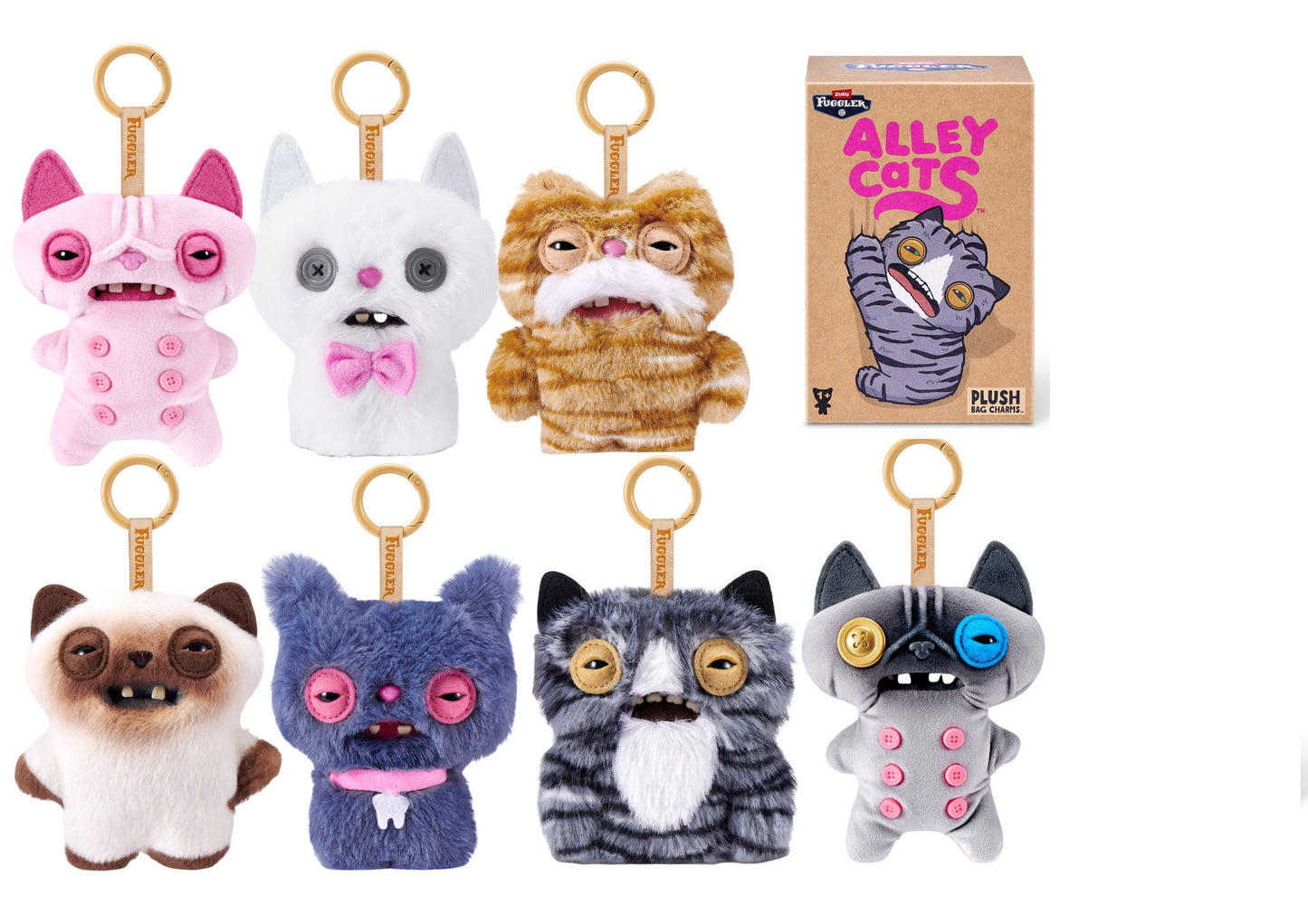 Fuggler Alley Cat Keyrings 5"