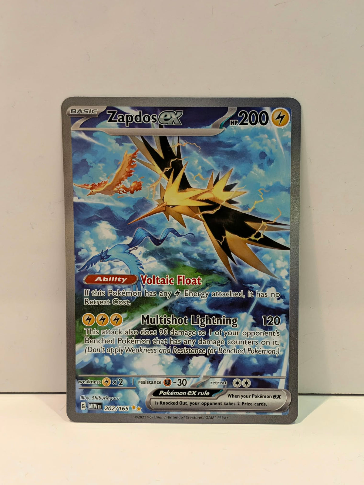 Pokemon TCG Zapdos ex (MEW 202)