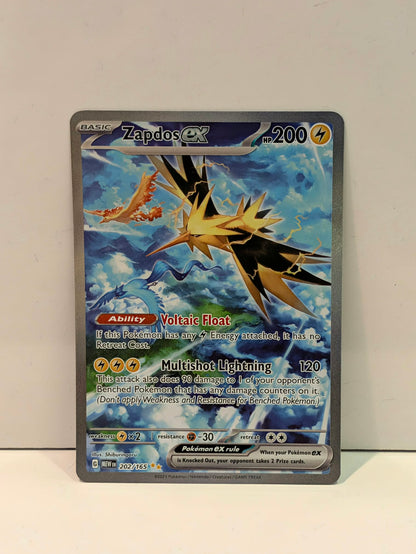 Pokemon TCG Zapdos ex (MEW 202)