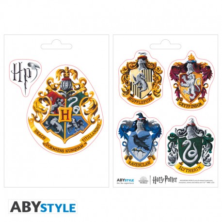 Harry Potter - Stickers - 16x11cm/ 2 sheets - Hogwarts Houses x5