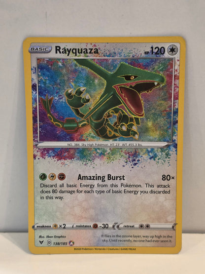 Pokemon TCG Rayquaza (VIV 138) Slight Damage