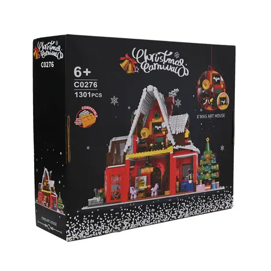 Toy Shop Christmas Chalet Brick Building Set