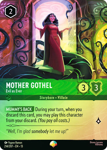 Lorcana TCG - Mother Gothel - Evil as Ever - Epic - 214/207