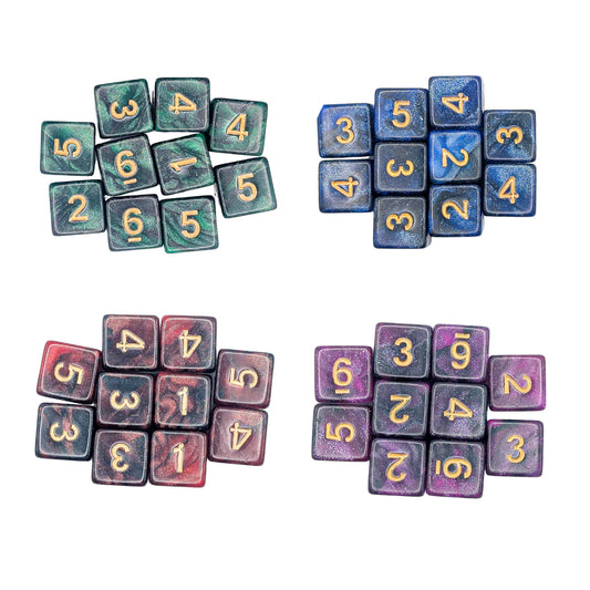 Galaxy D6 Dice Collection (16mm)