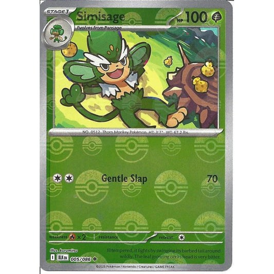 Pokémon TCG Simisage (xBLK 005)