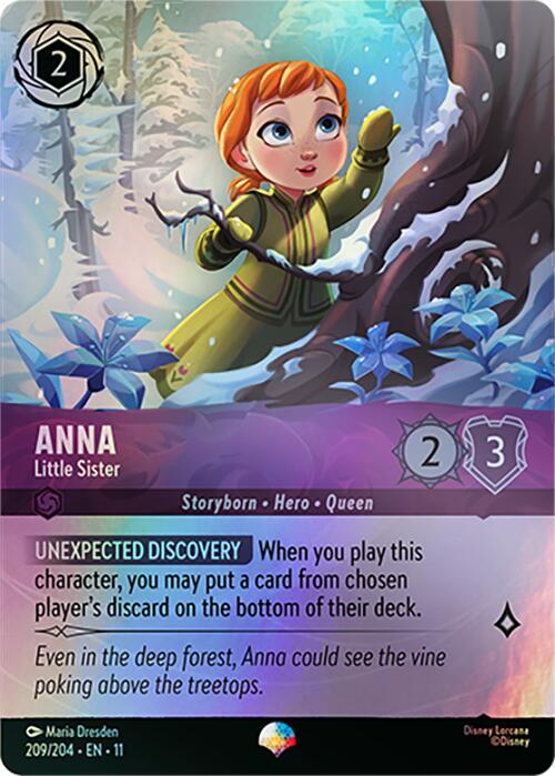Lorcana TCG - Anna - Little Sister - Epic - 209/204