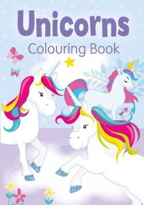 Unicorns Colouring Book Purple