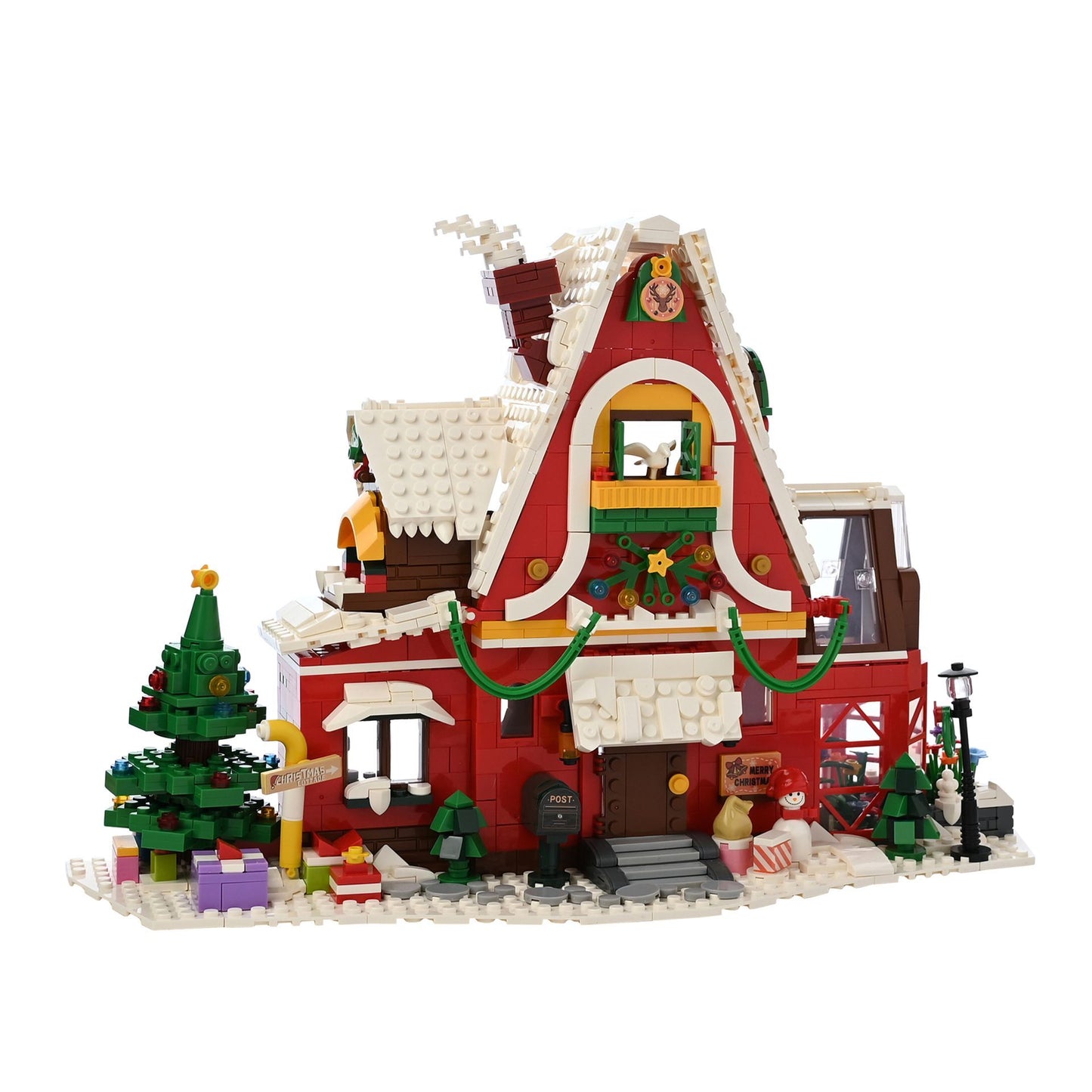 Toy Shop Christmas Chalet Brick Building Set